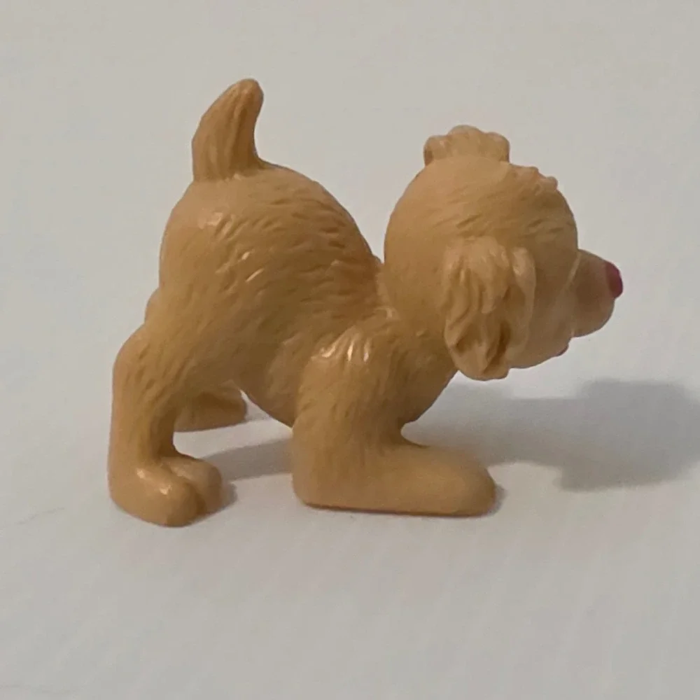 Fisher-Price Loving Family Puppy Dog Tan Pink Nose Fair 90s-00s Toy Figure
